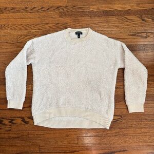 Topshop cream teddy sweater, size 6